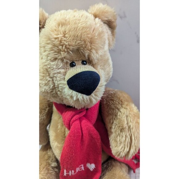 Vintage 1983 Ted Menten Hug Bear By North American Bear Co. 17" red scarf - Picture 6 of 11